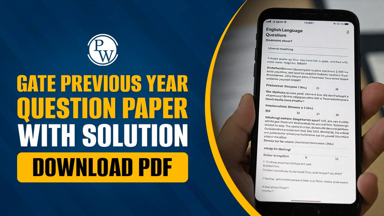 GATE Previous Year Question Paper with Solution, Download PDF