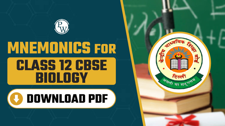 Mnemonics for Class 12 CBSE Biology, Download PDF