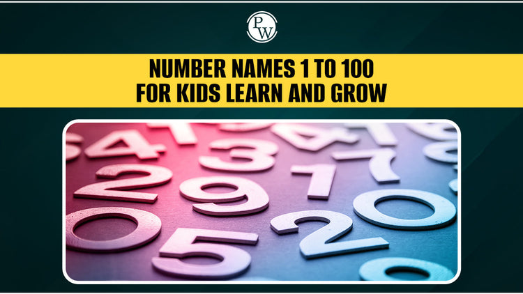 Number Names 1 to 100: for Kids Learn and Grow
