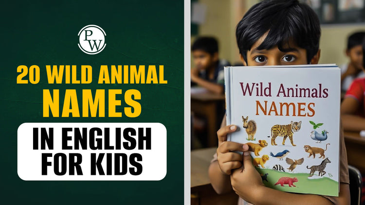 20 Wild Animal Names in English for Kids