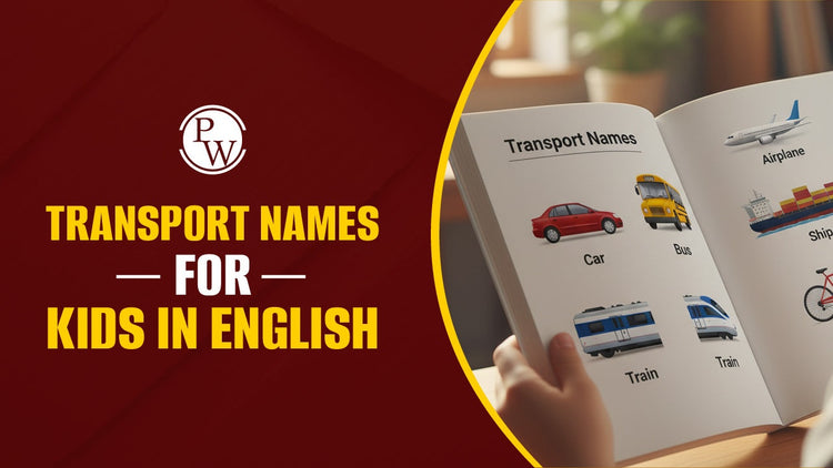 Transport Name in English for Kids