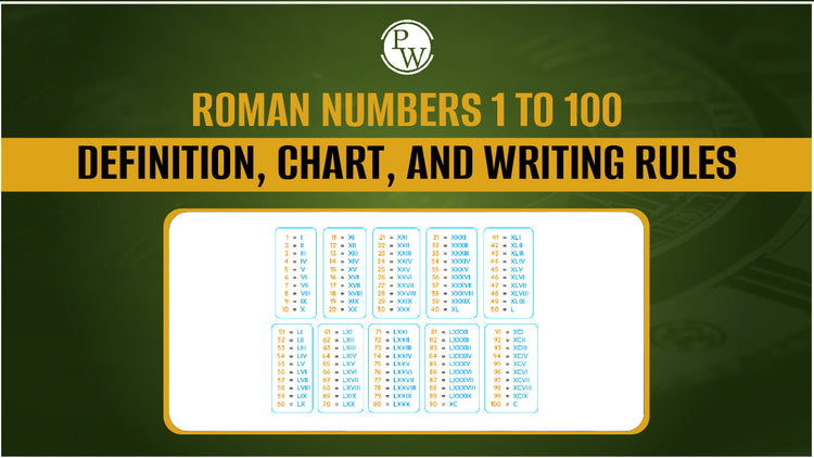 Roman Numbers 1 to 100: Definition, Chart, and Writing Rules