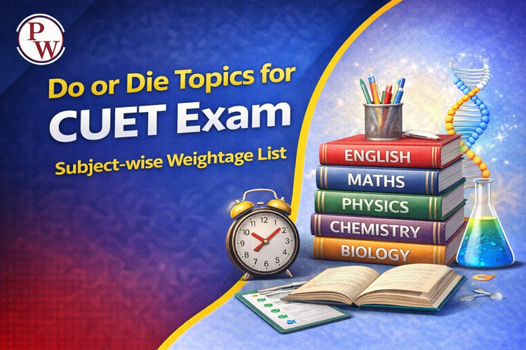 Do or Die Topics for CUET Exam,  Subject-wise Weightage List