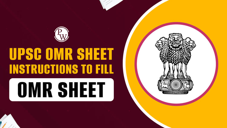 UPSC OMR Sheet - Instruction to Fill OMR Sheet