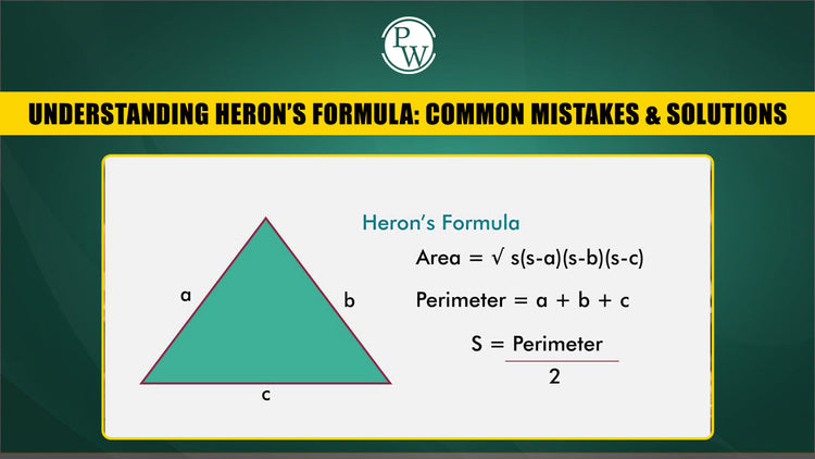 Heron’s Formula – Area of Triangles | Class 9 Maths Formulas & Examples