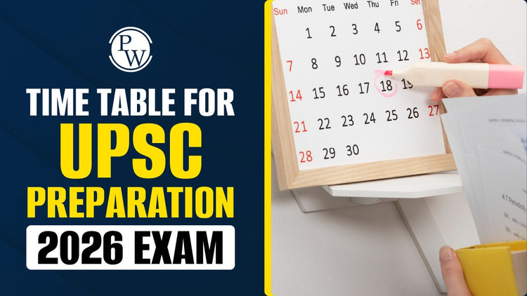 Time Table for UPSC Preparation 2026 Exam