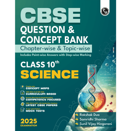 CBSE Question and Concept Bank (QCB) Class 10 Science For 2025 Board Exams Chapterwise and Topicwise Solved Questions