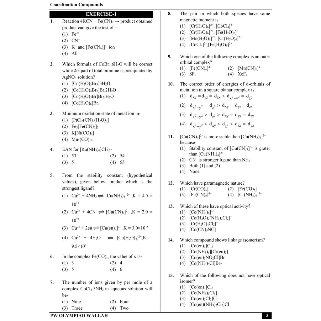 Olympiad Wallah NEET-Olympiad Excellence 12th Chemistry Part 2 For 2026 | For NSEC, NEET, INChO, IChO Exam | Expert Crafted Content | PYQ, Challenging Problems With Detailed Solutions
