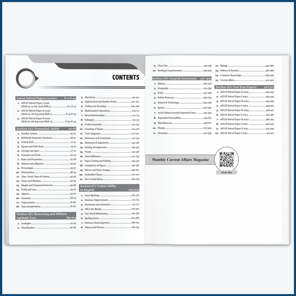 PW All in One AFCAT (For Flying, Technical & Ground Duty Branches) Exam 2027 | Chapterwise Study Notes & Exercise | 4000+ MCQs | Past PYQs (2026 - 2021) | Free Online Mock Tests