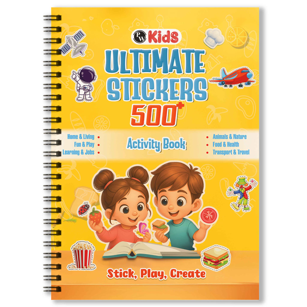 500+ Stickers Activity Book for Kids 2+ | Match & Learn with Fun Themes