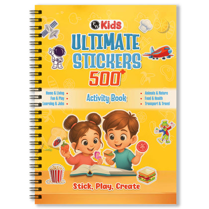 500+ Stickers Activity Book for Kids 2+ | Match & Learn with Fun Themes
