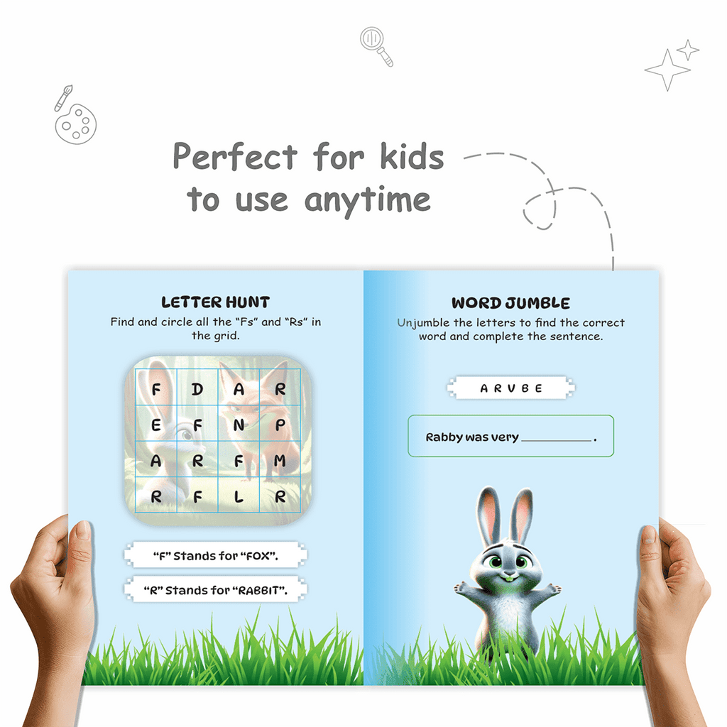 Activity Book Set on Moral Stories (Set of 10 Books) | Fun Moral Stories & Early Learning Activities For 3+ Years Old | Educational Activity Books For Kids