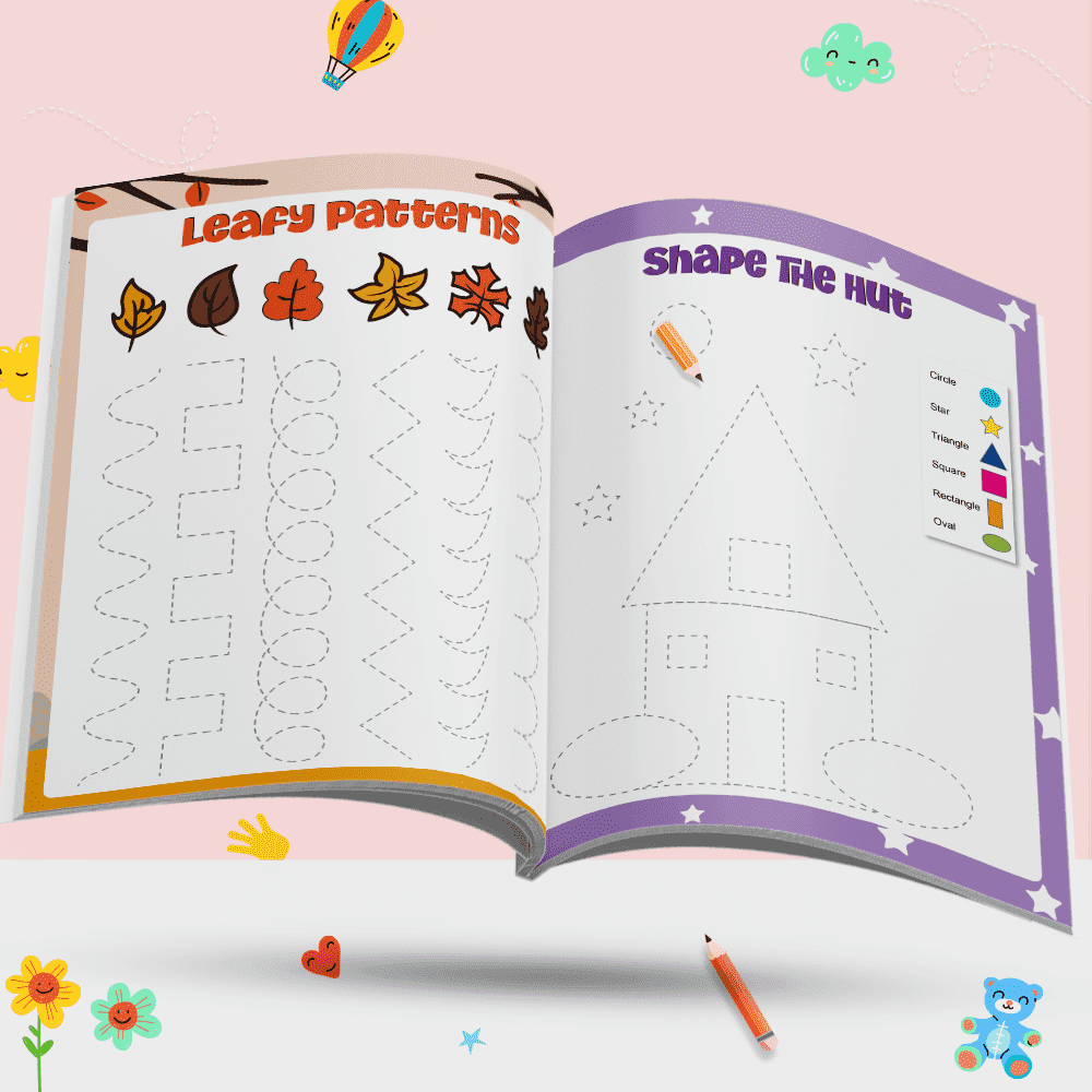 My First 1000 Words Book, 100+ Copy Coloring Activity Book & Kids' First Patterns Activity Book Combo Set of 3 Books l Practice Patterns with Fun Activities for Kids