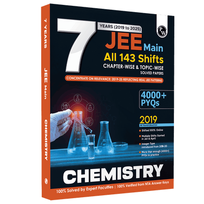 JEE Main 7 Years (2019 - 2025) Mathematics All 144 Shifts Online Previous Years Solved Papers Chapterwise and Topicwise PYQs For JEE Main 2026 Exams | Concentrate on Relevance