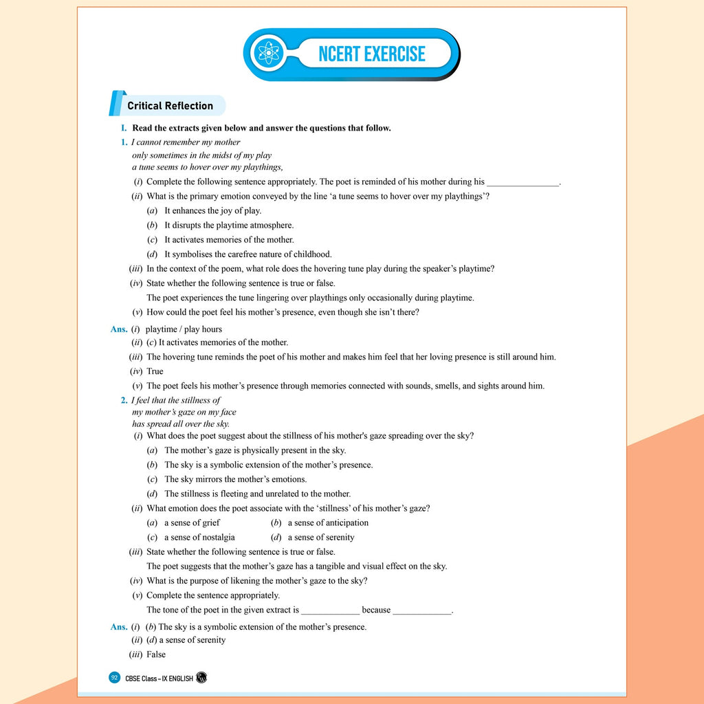 PW New NCERT Class 9 English Kaveri Textbook Solutions with Mind Maps 2026-27 | Revision Book, Solved NCERT Intext Solutions and End Exercises
