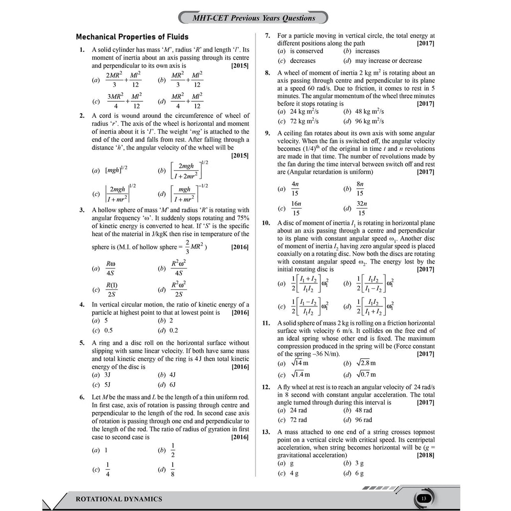 PW Maharashtra Board MHT-CET Physics Question Bank & Solution Booklet Set of 2 Books | Theory plus PYQs of MHCET, CBSE & MH Boards | Detailed Solution Explanations
