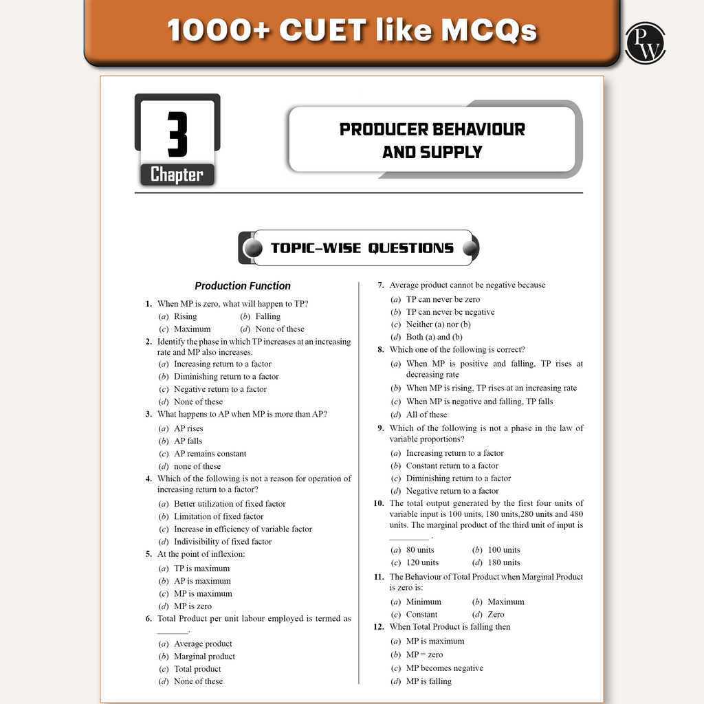 CUET (UG) Economics Chapterwise & Topicwise Question Bank for 2026 Exam | Theory & Exercise with Past Year Questions (2025-2022) PYQ and Mock Tests