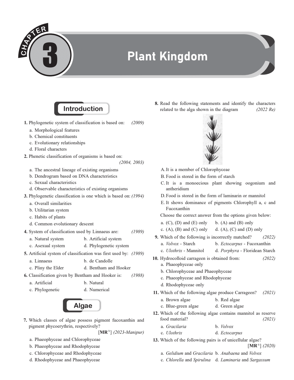 37 Years NEET Previous Year Solved Question Papers Biology PYQs Chapterwise Topicwise Solutions For NEET Exam 2025 with Newly Added Topics--