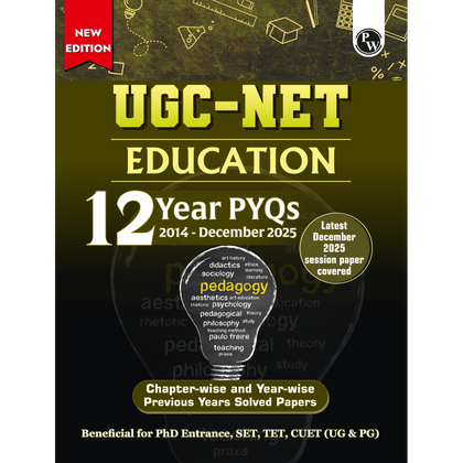 UGC-NET Education PYQ 12 Years (2014-2025)|Latest December Session Paper Covered| Chapterwise & Yearwise Previous Year Solved Papers For Phd Entrance, SET, GATE, CUET UG & PG