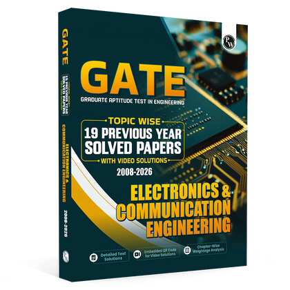 GATEWALLAH Electronics & Communication Engineering Topicwise Previous Year Solved Papers (2026 - 2008) with Video Solutions For 2027 Exams | Detailed Text Solutions