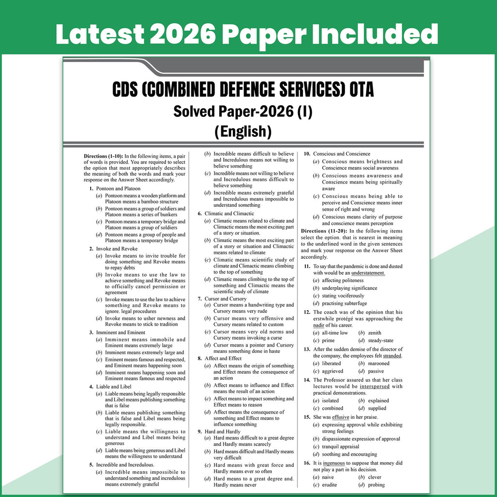 PW CDS & OTA PYQ Books - 23 Previous Year Solved Papers (Till April 2026) and SSB Foundation Complete Guide By Ex-GC Nakul Arya Sir Combo Set of 3 Books For 2027 Exam