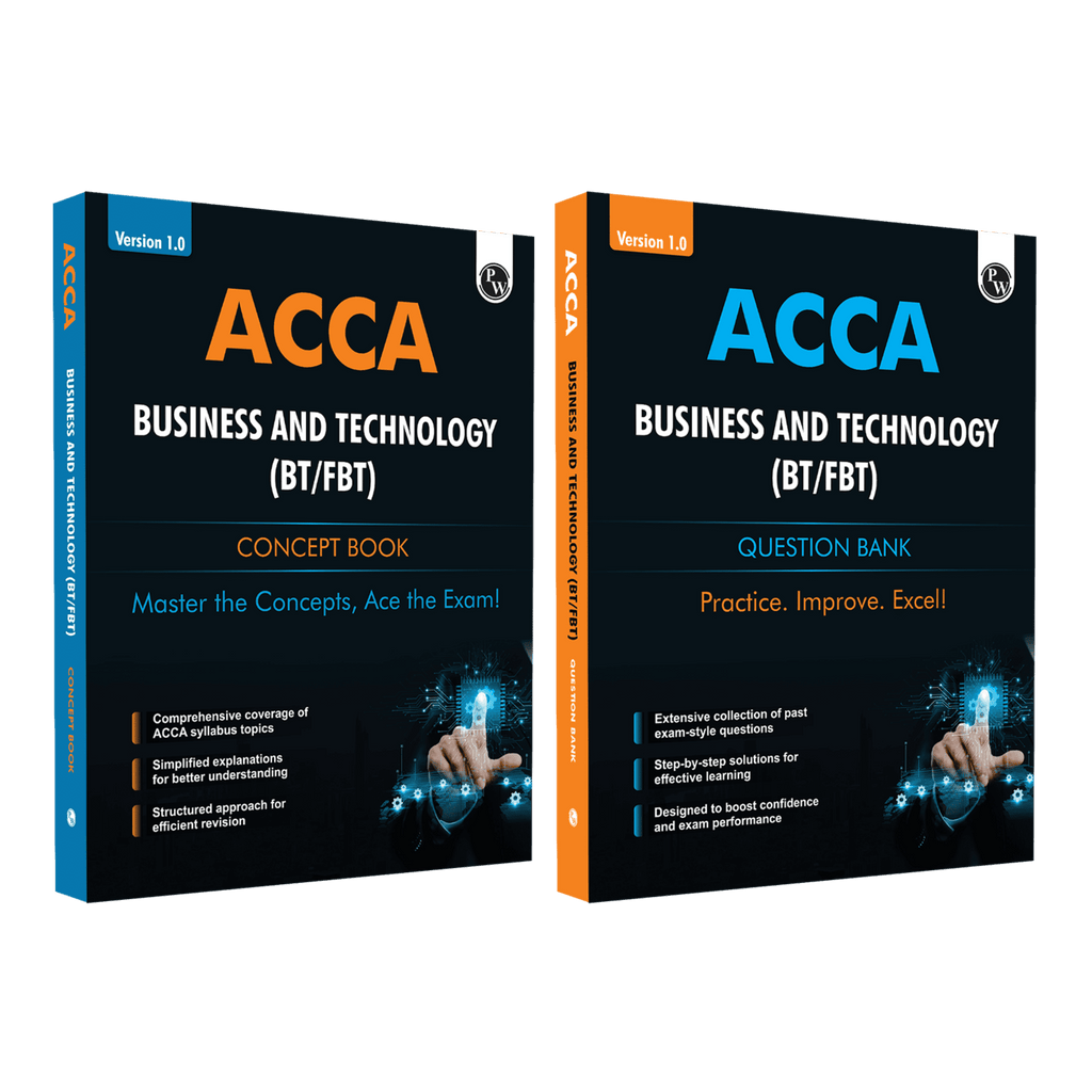 ACCA Business and Technology (BT/FBT)  Concept Book + Question Bank Combo Set of 2 Modules