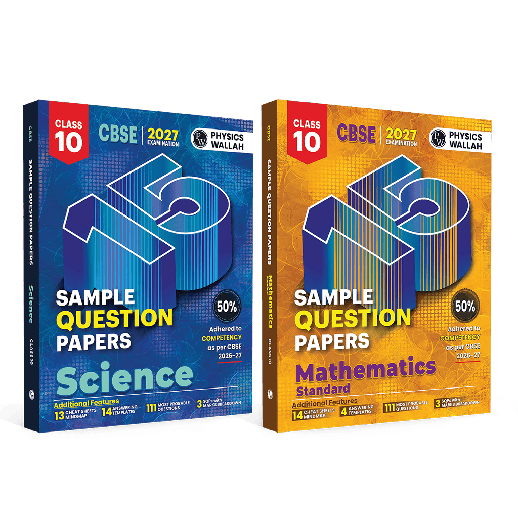 PW 15 CBSE Sample Papers Class 10 Science and Maths Standard For 2027 Board Exam (New Pattern) | CBSE Like Question Booklet and Answer Sheets, Marking Stickers