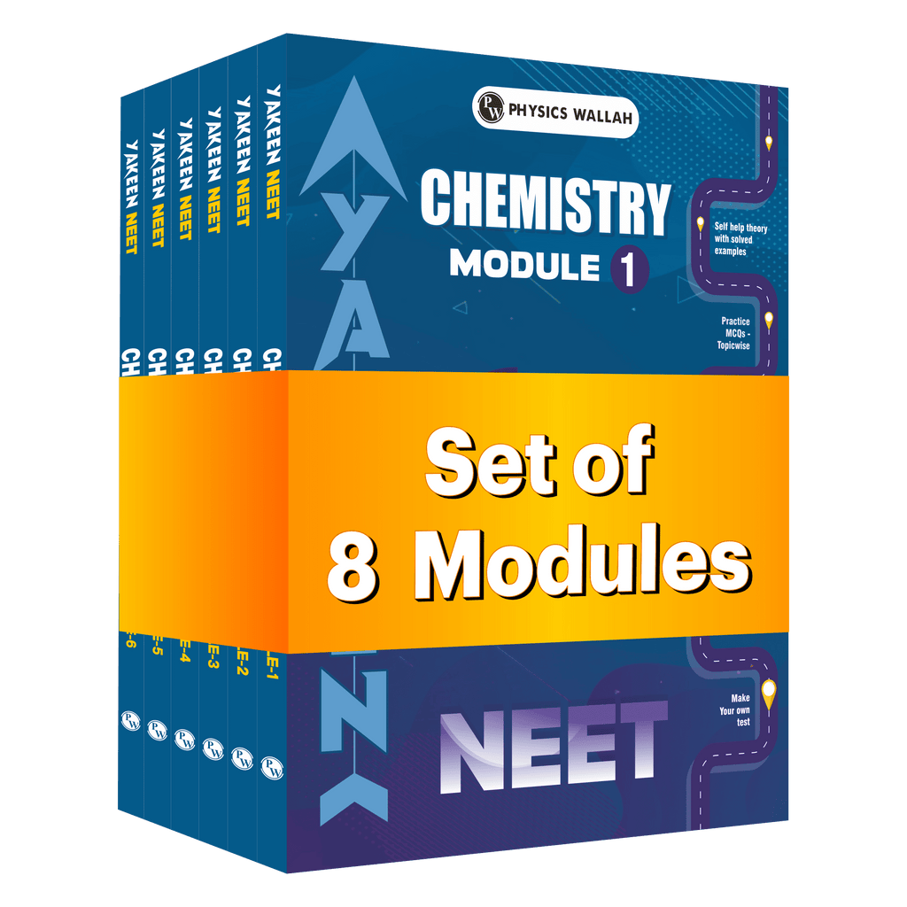 PW Yakeen For NEET Droppers Chemistry Modules with Solutions Combo Set of 8 Books (2026 Edition)