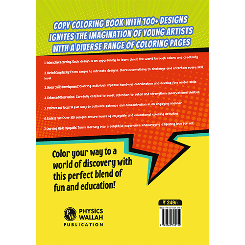 Kids 100+ Copy Coloring Activity Book l Copy Coloring Books for Children Ages 1, 2, 3, 4, 5 Years