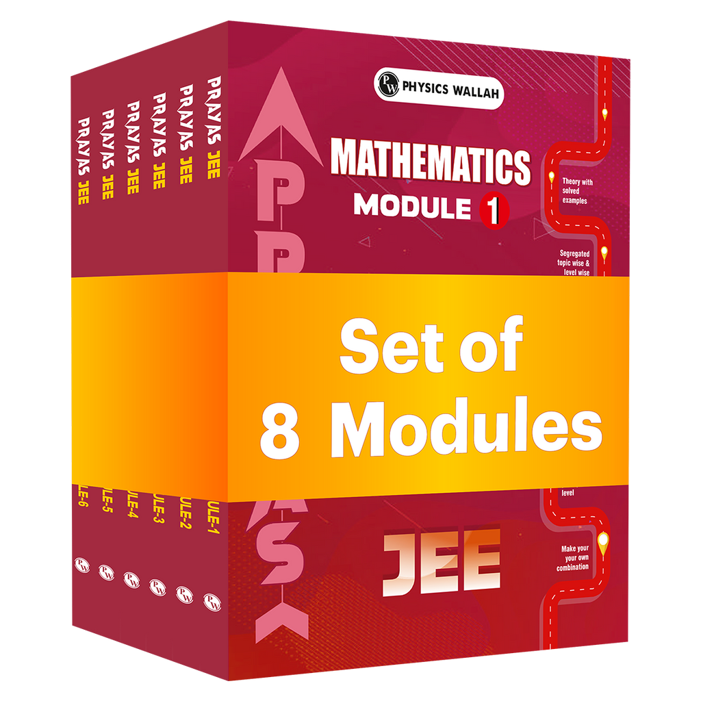 PW Prayas For JEE Main & Advanced Droppers Mathematics Modules with Solutions Combo Set of 8 Books (2026 Edition)