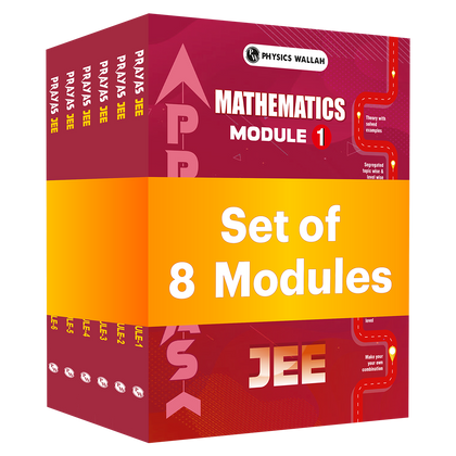 PW Prayas For JEE Main & Advanced Droppers Mathematics Modules with Solutions Combo Set of 8 Books (2026 Edition)