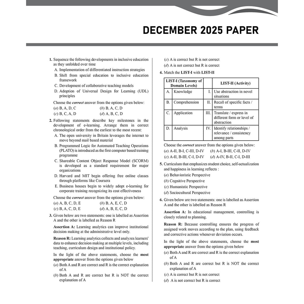 UGC-NET Education PYQ 12 Years (2014-2025)|Latest December Session Paper Covered| Chapterwise & Yearwise Previous Year Solved Papers For Phd Entrance, SET, GATE, CUET UG & PG