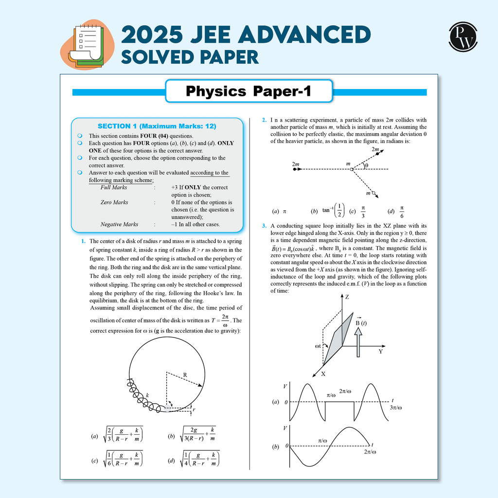 48 Years JEE Advanced Physics Chapterwise & Topicwise Solved Papers (1978-2025) | PYQ with Detailed Solutions | Previous Year Questions for IIT JEE Advanced Exam