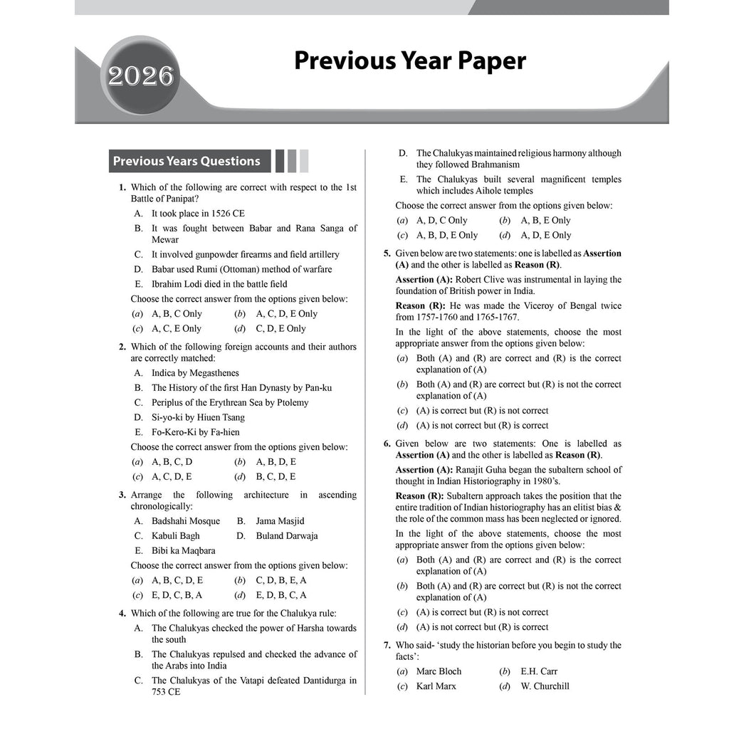 PW CUET PG History PYQ 6 Years and Concept Theory Book (2026-2021) | Ideal for JMI, BHU, DU, & Other Central & Universities