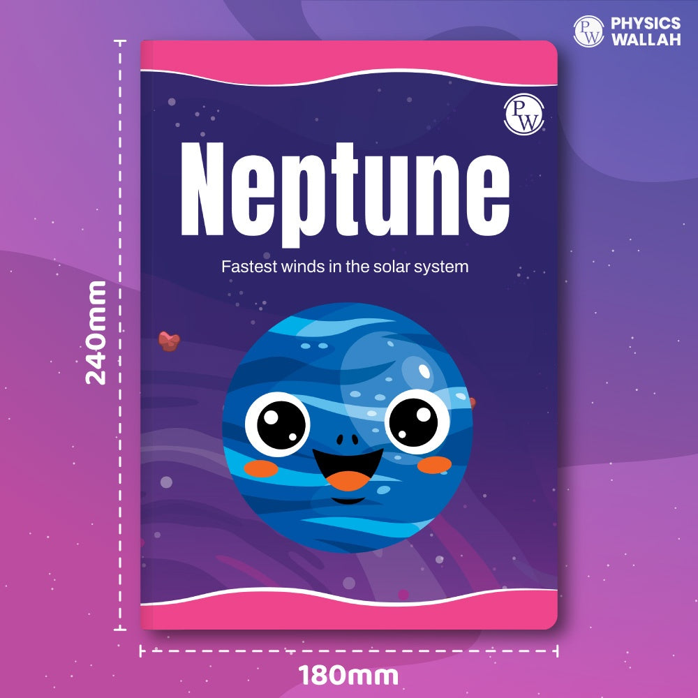 172 Pages children notebook 3-in-1 (Hindi/English 4 Line/Math 10mm) - Neptune