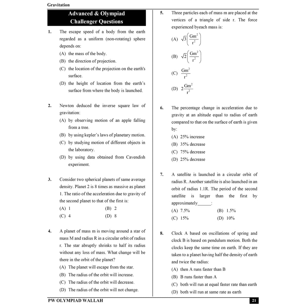 PW Olympiad Wallah NSEJS Class 8th-10th Science (Part 2) For 2026 | For NSEJS, INJSO, IJSO Exam | Expert Crafted Content | PYQ, Practice Questions, Detailed Solutions