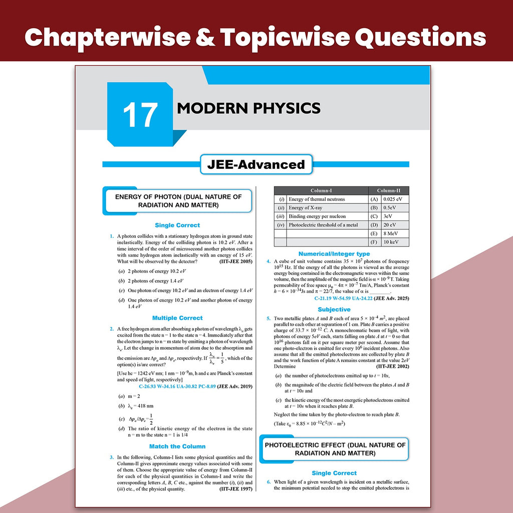 49 Years JEE Advanced PYQ Book Physics, Chemistry, Maths Combo Set of 3 Books | Chapterwise & Topicwise Solved Papers (1978-2026) | PYQ with Detailed Solutions