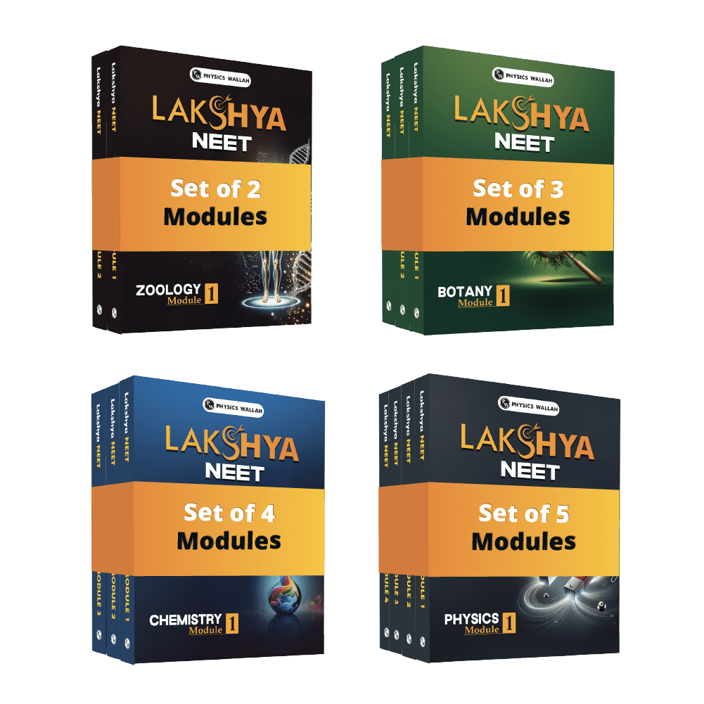 Lakshya For NEET Class 12 Physics, Chemistry, Botany and Zoology Modules with Solutions & 30 OMR Sheets Combo Set of 14 Books For (2025 Edition).
