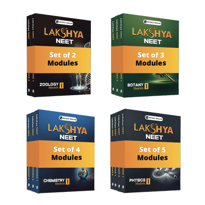 Lakshya For NEET Class 12 Physics, Chemistry, Botany and Zoology Modules with Solutions & 30 OMR Sheets Combo Set of 14 Books For (2025 Edition).