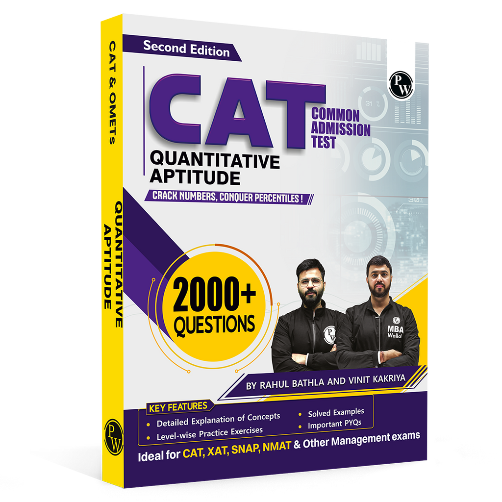MBA Wallah Quantitative Aptitude CAT Books for 2027 Exam | 2000+ Questions By Rahul Bathla & Vinit Kakriya| Detailed Concept with Solved PYQs | For XAT, SNAP, NMAT & Other Management Exams
