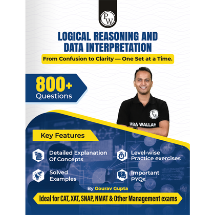 MBAWALLAH Logical Reasoning & Data Interpretation 800+ Practice Questions By Gourav Gupta with PYQs, Levelwise Exercises, Solved Examples | Ideal for CAT & OMETs