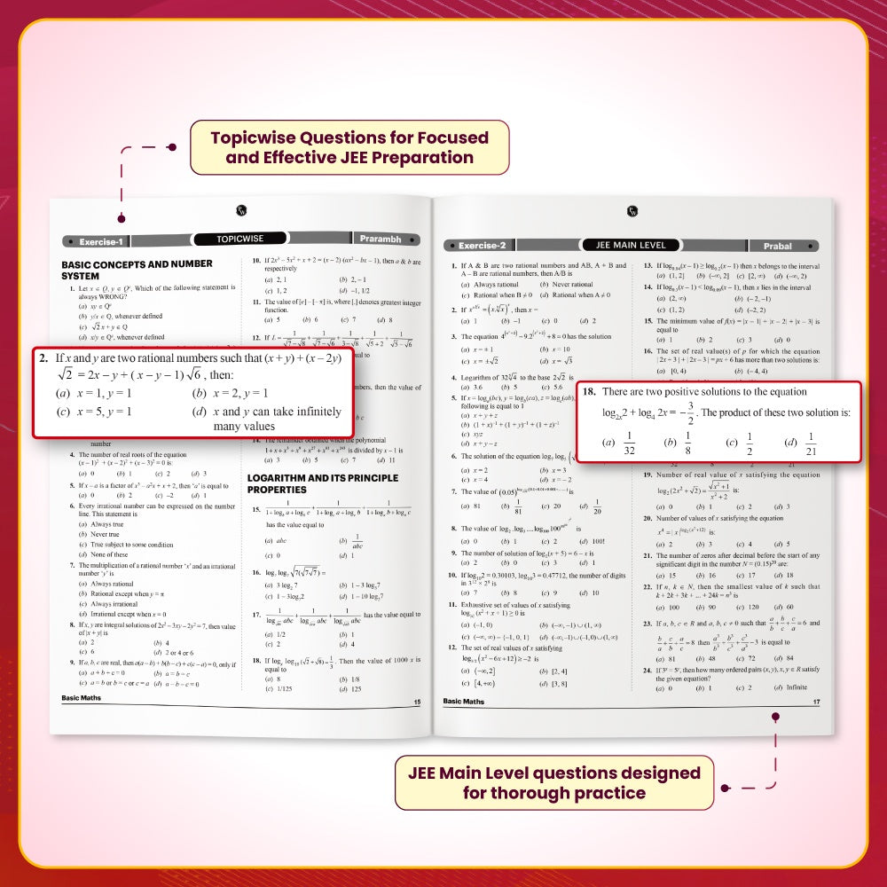 PW Arjuna For JEE Main & Advanced Class 11 Mathematics Modules with Solutions Combo Set of 5 Books (2026 Edition)