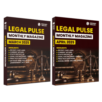 Judiciary Legal Pulse Monthly Magazine March and April 2025 Combo Set of 2