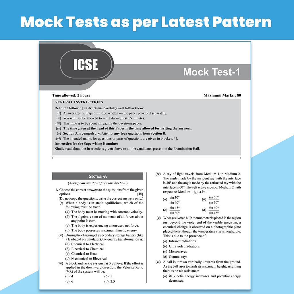 PW ICSE Class 10 Question & Concept Bank Physics for 2027 | Chapterwise & Topicwise By Akash Shravan & Shailendra Pandey | Solved PYQs | 40% Competency & Application Based Practice Questions