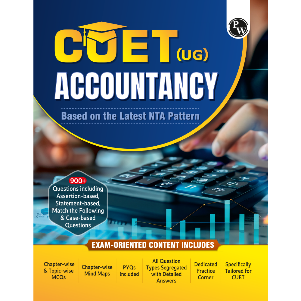 CUET (UG) Accountancy 2026 Chapterwise & Topicwise Question Bank with Past Year Questions PYQs and Mock Test | Mind Maps and Practice MCQs