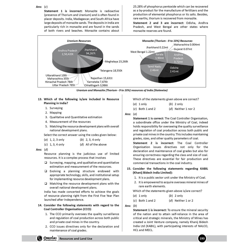 PW UPSC Mission Prelims Geography Chapterwise Topicwise Question Bank | 700+ Handpicked Questions & Important Topics Covered with Detailed Explanation