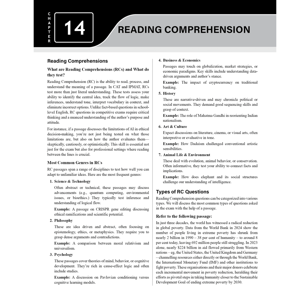 IPMAT Verbal Ability and Reading Comprehension | Topicwise Coverage | Chapterwise PYQs | 900+ Questions | 5 Sectional Tests & 5 Full Mock Tests For IPMAT & JIPMAT