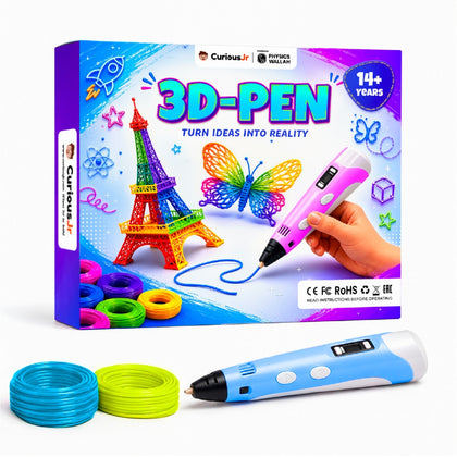 PW 3D Pen for Kids, DIY Kit with USB Cable, Pen Holder&3 PLA Filaments Refills