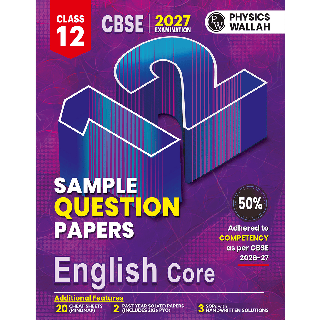 CBSE 12 Sample Question Papers Class 12 English Core For 2027 Board Exam (New Pattern) | 2026 Solved Paper, Chapterwise Mind Maps, Stepwise Marking