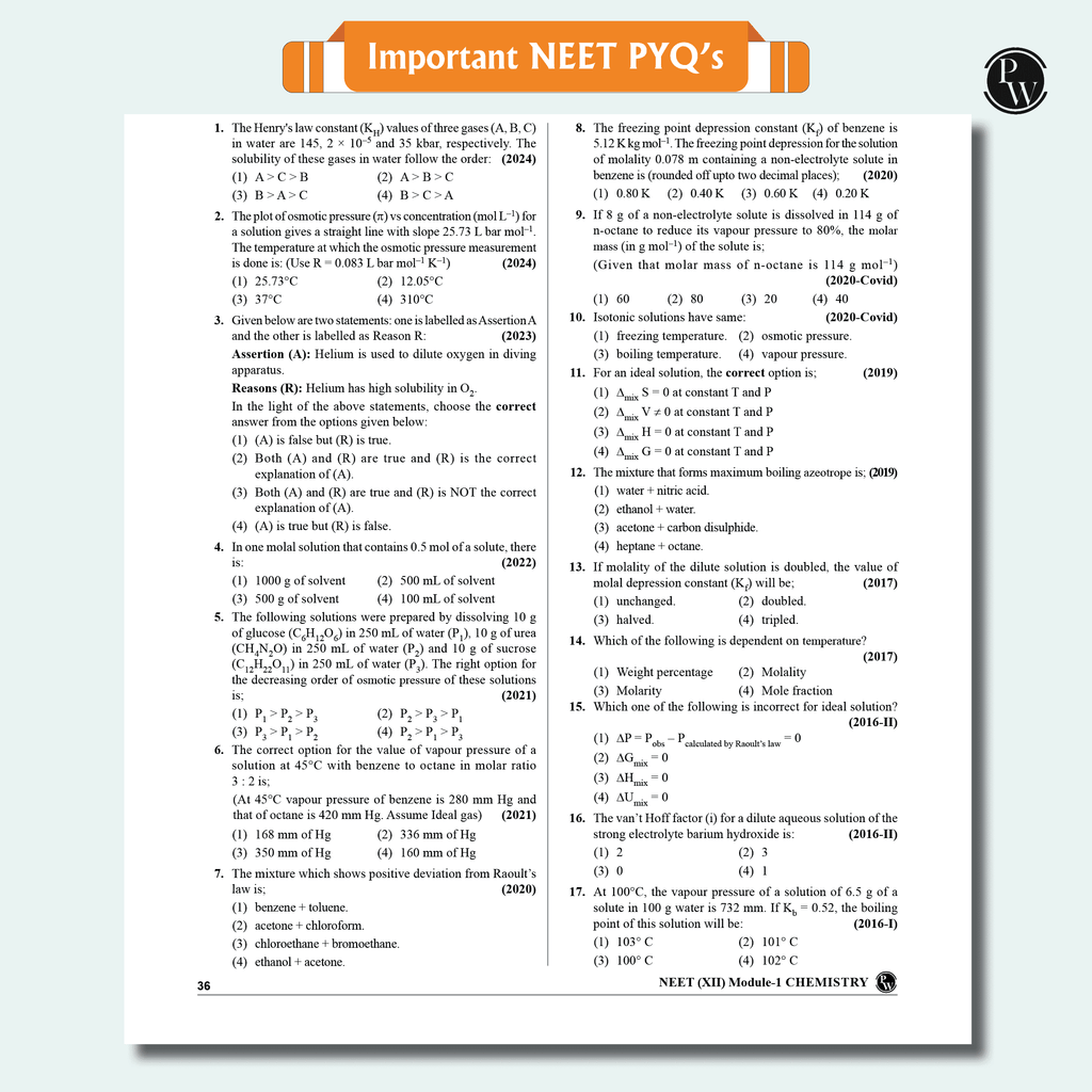 PW Arjuna For NEET Class 11 Physics, Chemistry, Botany and Zoology Modules with Solutions  Combo Set of 15 Books (2025 Edition)